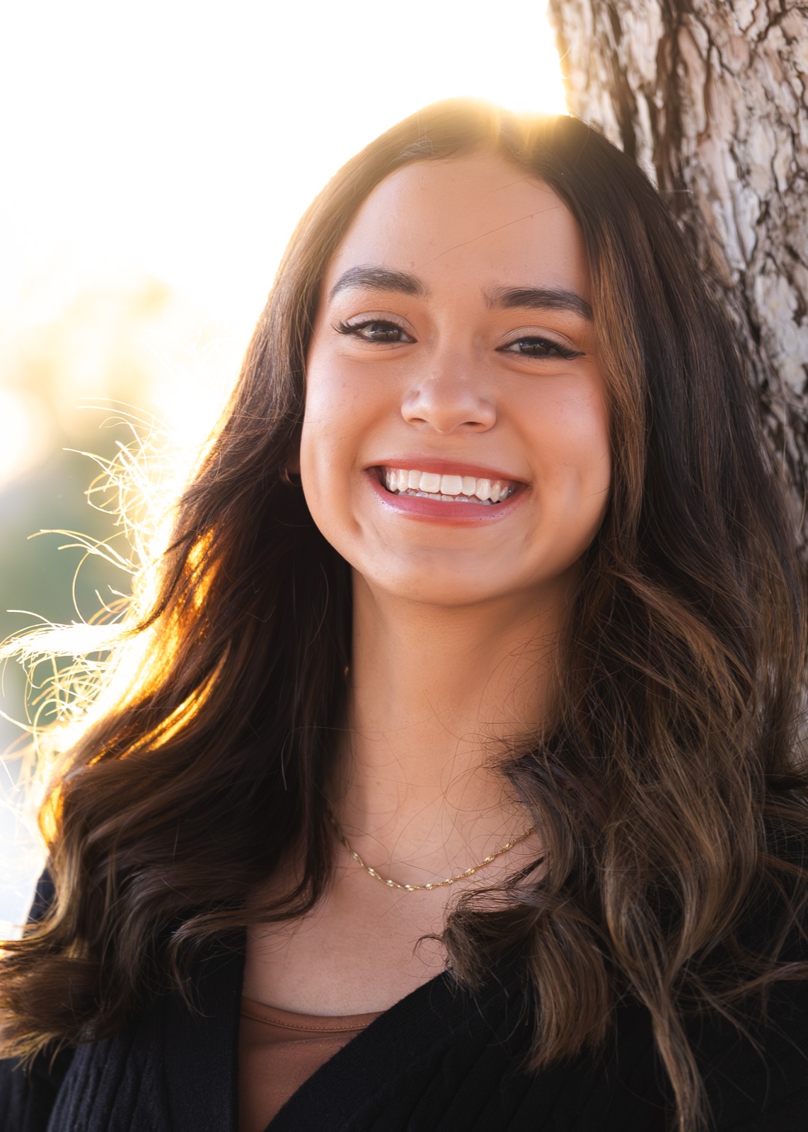 A portrait in warm golden light